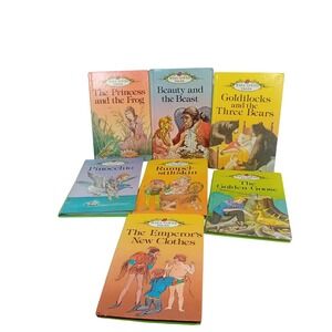 Vintage 80s Bundle Of 7 Ladybird Well-Loved Tales Books Kids Set Fairytale Retro